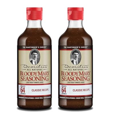 Demitri&#39;s Classic Bloody Mary Seasoning Mix, 16 0z Bottles (Pack of 2)