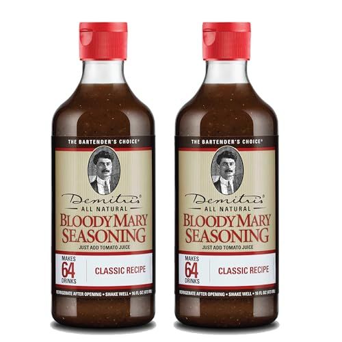 Demitri&#39;s Classic Bloody Mary Seasoning Mix, 16 0z Bottles (Pack of 2)