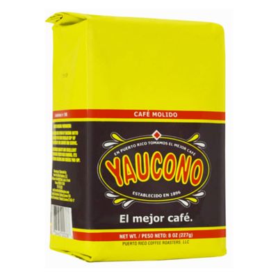 Yaucono Ground Coffee Bagged, 8 Ounce (Pack of 1)