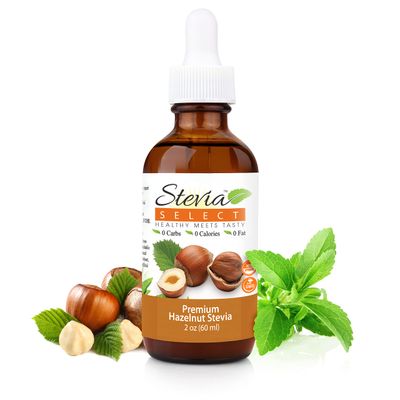 Stevia Select Hazelnut Stevia Extract Liquid - Zero Calorie Sweetener - All Natural Liquid Stevia Extract Sweetener Liquid - Pure Stevia Liquid Sweetener - Keto Sweetener &amp; Sugar Alternative 2 Oz