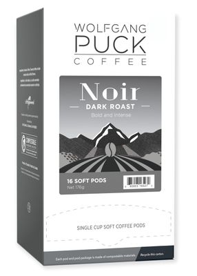 Wolfgang Puck Coffee, Noir, 12 Gram Pods, 16 count