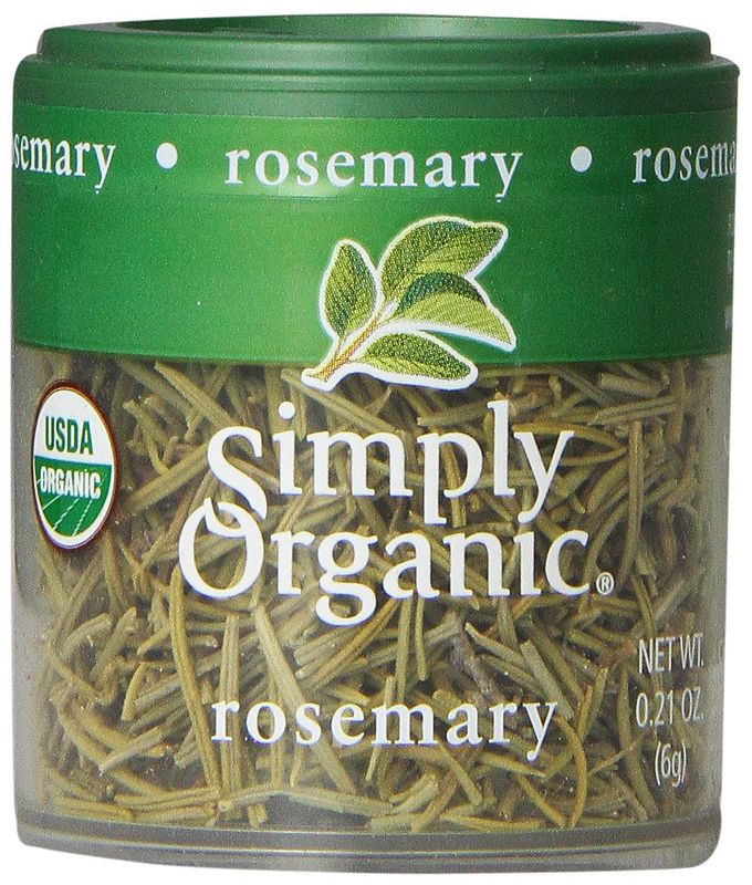 Simply Organic Whole Rosemary Leaf, Certified Organic | 0.21 oz | Rosmarinus officinalis L.