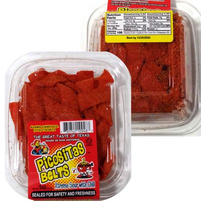 Alamo Candy Variety Pack - Mexican Candy Mix (8 Count) - Gummy Bears In Chamoy and Chili, Cherry Bombs With Chili, Big Tex Dill Pickle In Chamoy, Sour Chewy Chili Belts, and Sour Pickle Balls