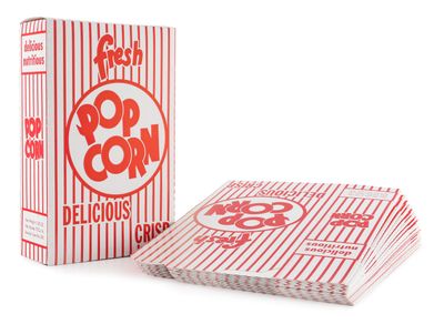 3E Close-top Popcorn Box, 500/Case by Snappy Popcorn
