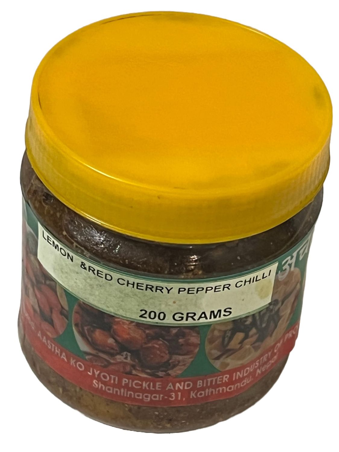Authentic Nepali Akabare Khursani Powder Pickle Chhop Achar, Lemon &amp; Gooseberry Mix Spicy - Natural Typical Nepali Flavor, Super Spicy Akabare Khursani Achar Chhop 200G