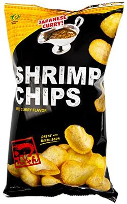 Kinjirushi Authentic Japanese Curry Flavor Shrimp Chips(3 Pack) (2 oz)/Snacks/Chips/Japanese/Asian Snacks/Food/Kinjirushi Brand