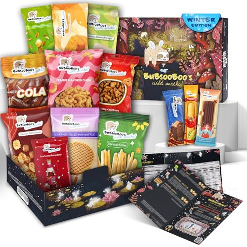 Midi International Snack Box (Fairy Tale Themed) | Snacks Variety Pack of International Treats | Foreign Snack Box Offering Unique Experience | Mix Care Pack of Turkish Candies | 12 Full-Size Snacks