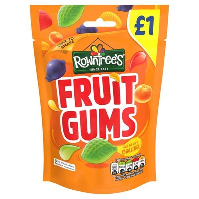 Rowntrees Fruit Gums 120g (Pack of 9)