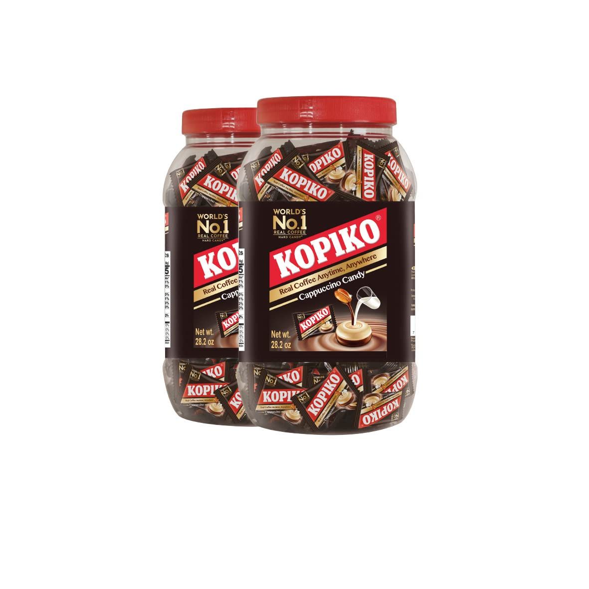 Kopiko Coffee Candy Your Take-Out Pocket Coffee for Every Occasion - Hard Candy Made from Indonesias Coffee Beans Contains Real Coffee Extract for Better Taste (800 gr Jar)