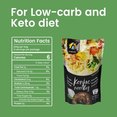 Hethstia Konjac Noodle Fettuccine Low Carb Miracle Noodle Gluten-Free Shirataki Noodle, 57.14 Oz Keto Konjac Pasta, Vegan, Low Calorie Pasta, Non-GMO, Sugar Free (6-Pack)