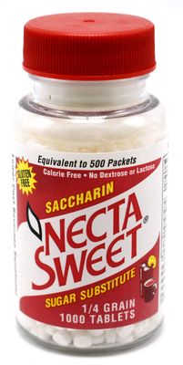 Necta Sweet Saccharin Sugar Substitute 1/4 Grain 1000 Tablets