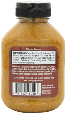 Silver Springs Mustard Chipotle, 9.5 OZ Pack Of 2