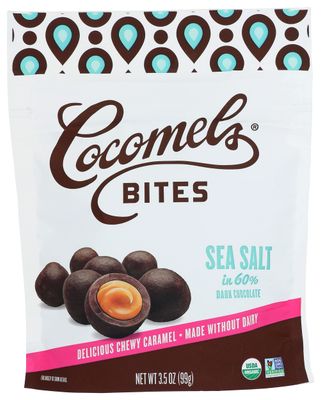 Cocomels Dark Chocolate Filled With Sea Salt Caramel Bites, Dairy Free, 3.5 Ounces (Pack Of 6)