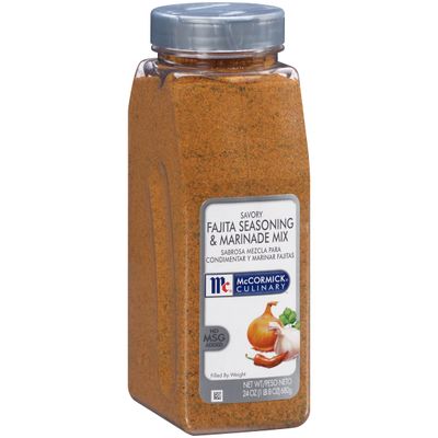 McCormick Culinary Savory Fajita Seasoning &amp; Marinade Mix, 24 oz - One 24 Ounce Container of Fajita Seasoning Mix for Savory Mexican Dishes, Marinating Meats, Vegetables and More