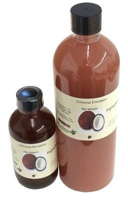 OliveNation Coconut Emulsion for Baking, Water Soluble for Sweet or Savory Recipes, Cakes, Cookies, Fontant, Frosting, Filling, Non-GMO, Gluten Free, Kosher, Vegan - 4 ounces