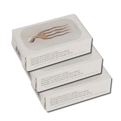 Jose Gourmet Octopus in Olive Oil with Garlic, 120g 3-Pack