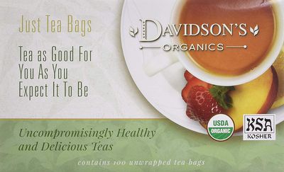 Davidson&#39;s Organics, Ginger Spice, 100-count Unwrapped Tea Bags