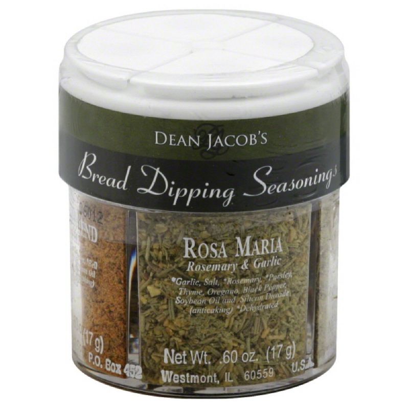 Dean Jacob&#39;s Bread Dipping Seasoning, 4 Flavor Variety Pack, 2.4 Ounce