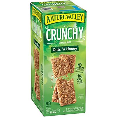 Nature Valley Crunchy Granola Bars Oats &#39;N Honey, 98-Count 1.49oz bars