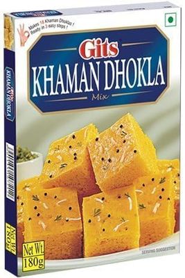 Set of 3 Gits Khaman Dhokla Mix 6.3 Oz., 180 Grams