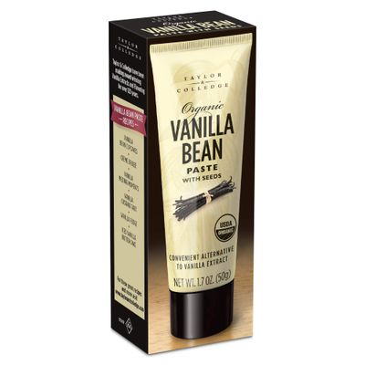 Taylor &amp; Colledge Organic Vanilla Bean Paste with Seeds, 1.7oz Tube