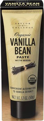 Taylor &amp; Colledge Organic Vanilla Bean Paste with Seeds, 1.7oz Tube
