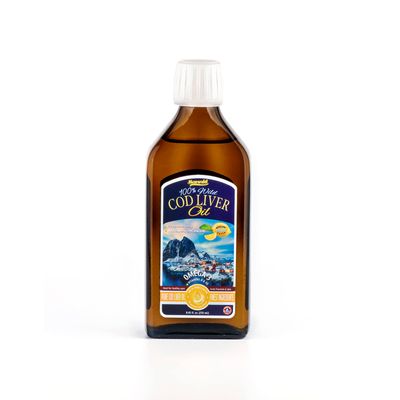 Sanniti 100% Natural Cod Liver Oil, 1081 mg Total Omega-3 Fatty Acids, Wild Caught Nordic, 250 mL (8.4 oz) (Lemon)