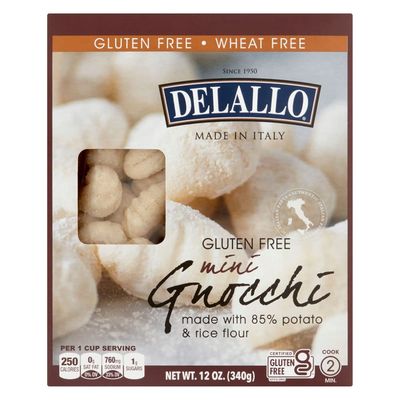 DeLallo Gluten Free Potato &amp; Rice Mini Gnocchi, 12oz Box, 3-Pack