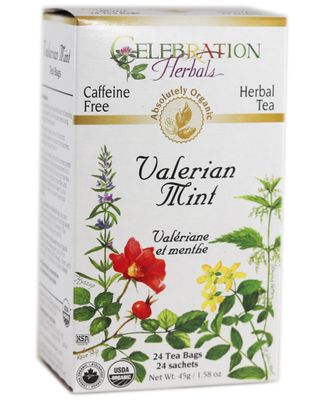 CELEBRATION HERBALS Organic Valerian Mint Tea, 24 CT