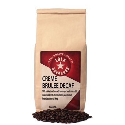 Lola Savannah Crme Brule Whole Bean Decaf Coffee, 2lb