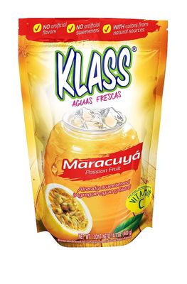 Klass Drink Mix Passion Fruit Maracuya 14.1 Ounce, Pack of 1