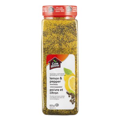 Club House Lemon &amp; Pepper Seasoning 825g {Imported from Canada}