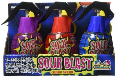 Kidsmania Sour Blast Candy Spray Grenades, 12 Count