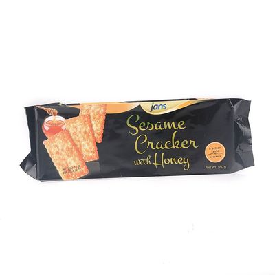 Jans Sesame Cracker with Honey 5.64 oz | Classic Recipe With Delicious Taste | Combination of Sesame Seeds and Honey | Made out of Wheat Flour | NO Cholesterol | NO Trans Fat (Pack of 8)
