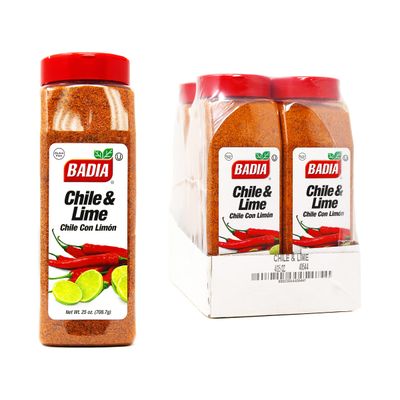 Badia Chile &amp; Lime, 25 Ounce (Pack of 4)