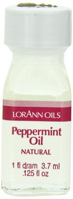 LorAnn Peppermint Oil SS Natural Flavor, 1 dram bottle (.0125 fl oz - 3.7ml - 1 teaspoon)- 12 pack