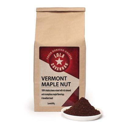 Lola Savannah Vermont Maple Nut Ground Caffeinated Coffee, 2lb, 1 Pack