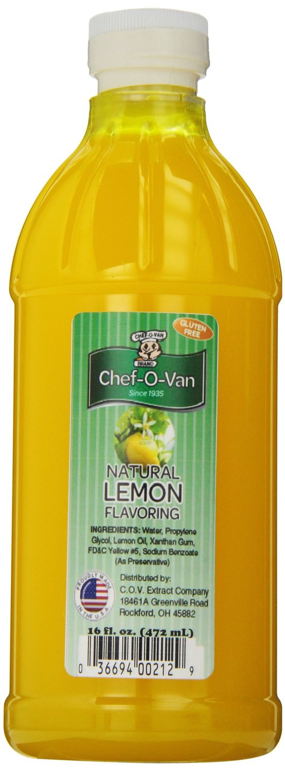 Chef O Van Lemon Flavor, Natural 16 Oz