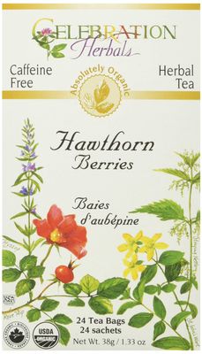Celebration Herbals Organic Hawthorne Berries Tea Bags 24 Count
