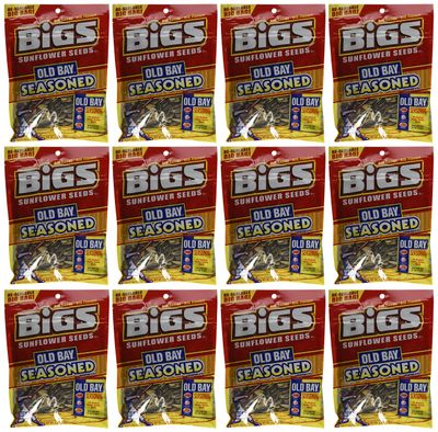 Bigs Old Bay Catch of the Day Seasoned Sunflower Seeds, 5.35 Ounce -- 12 per case