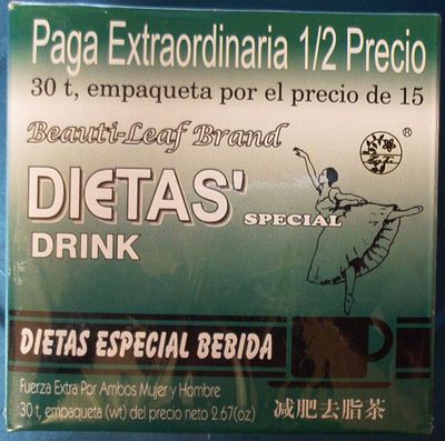 Beauti-Leaf Dietas&#39; Special Drink 30 Tea Bags