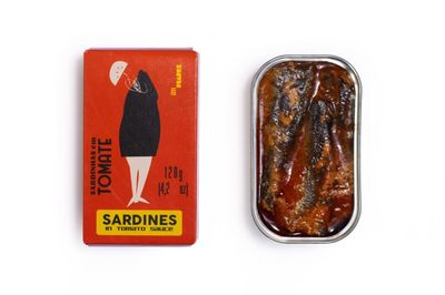 Portuguese Sardines Canned in Tomato Sauce | Wild Caught, B Vitamins, Omega-3 | Tinned Fish by Ati Manel | 1-Pack of 120g Cans