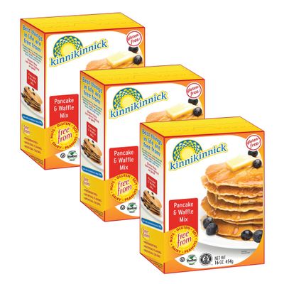 Kinnikinnick - Pancake &amp; Waffle Mix - Gluten Free, Allergy Friendly Vegan Pancake and Waffle Mix - 16 oz. Boxes - 3 Pack