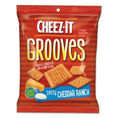 B00QFOD8V8- Sunshine Cheez-it Grooves Crackers, Zesty Ranch, 3.25 Bag, 6/Box