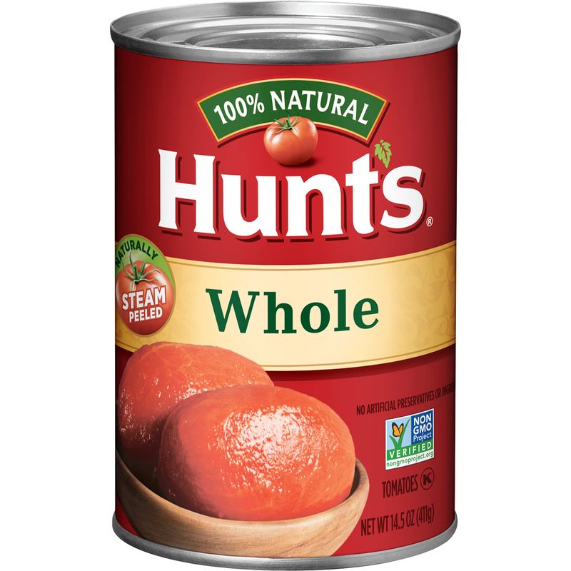 Hunt&#39;s Whole Peeled Plum Tomatoes, 14.5 oz, 12 Pack