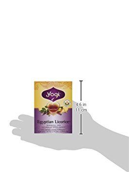 yogi egyptian licorice tea bags - 3 pack with 16 bags in each