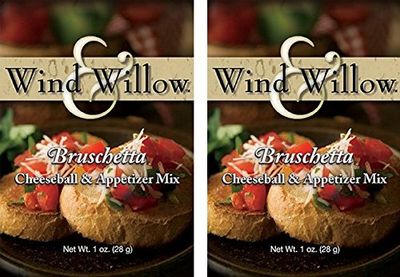 Wind &amp; Willow International Influence Savory Cheeseball and Dip Mix (2-Pack) (Bruschetta)