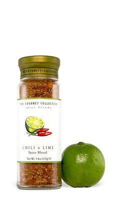 The Gourmet Collection Seasoning Blends, Chili and Lime Spice Blend - Seasoning for Cooking Fish, Soup, Chicken Wings, Salmon, Salads, Vegetables.