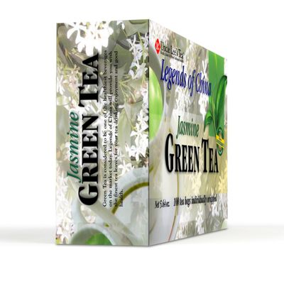 Uncle Lee's Tea Jasmine Green Tea - Authentic Green Tea, Wellness Tea Rich in Polyphenols and Antioxidants for Immunity & Vitality, 100 Count