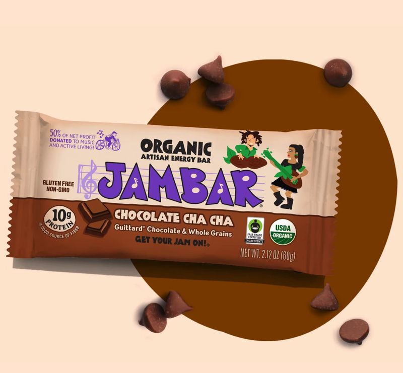 JAMBAR Organic Artisan Energy Bar (Chocolate Cha Cha - 12 Pack)